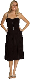 Spaghetti Strap Party Cocktail Dress in Black