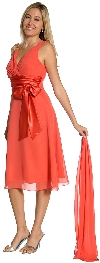 Main image of Satin Bow Cocktail Party Dress