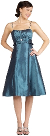 Main image of Two Tone Taffeta Empire Cut Party Dress