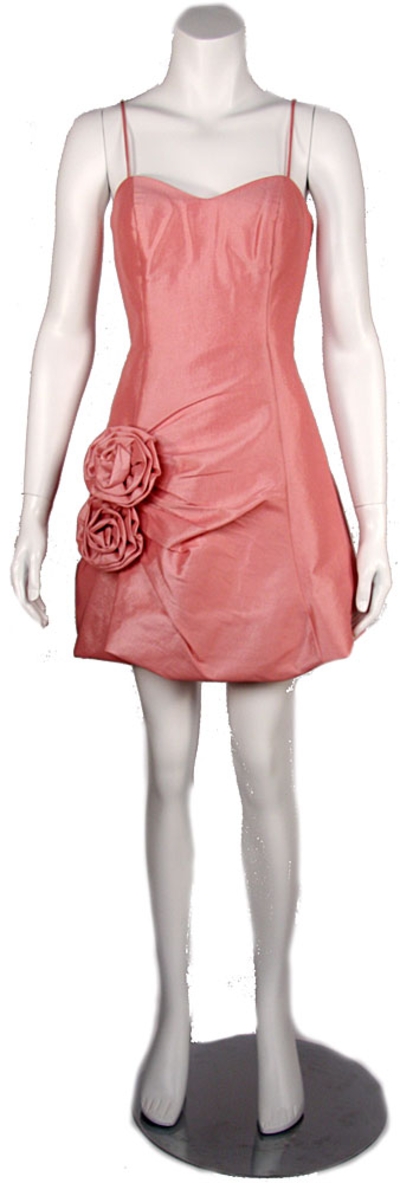 Twin Flowered Short Bubble Party Dress