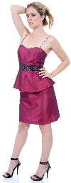 Heart-shaped Spaghetti Strap Cocktail Dress in alternative image
