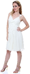 V-Neck Short Sleeveless Cocktail Dress in alternative image