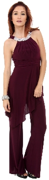 Main image of Studded Neckline Pant Dress