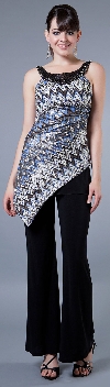 Main image of Asymmetric 2 Piece Pant Dress