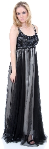 Plus Size Full Length Formal MOB Evening Gown with Jacket in alternative image
