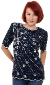 Main image of Sequined Blouse with Star Design