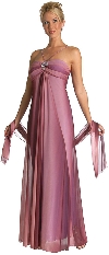 Ruched Ombre Grecian Style Formal Bridesmaid Dress in Wine color