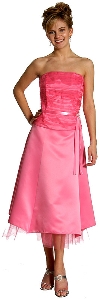 Main image of Strapless Princess Cut Two Piece Formal Party Dress