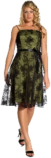 Main image of English Net Short Party Dress with Bow