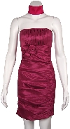 Main image of Strapless Shirred Fitted Cocktail Party dress