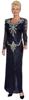 Main image of Bow Beadwork Full Length Evening Gown