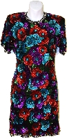 Main image of Multi Colored Sequined Short Dress