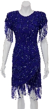 Main image of Deep Rain Hand Beaded Short Dress