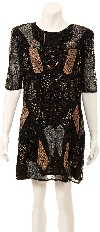 Main image of Multi-Colored Pattern Cocktail Dress