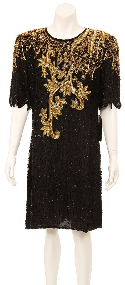 Short Sequin Formal Dress with Keyhole Back