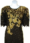 Short Sequin Formal Dress with Keyhole Back in close up