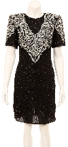 Main image of Beautiful Hand Beaded Formal Short Dress