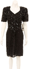 Main image of Short Sleeve V-Neck Cocktail Dress