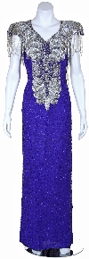Main image of Elegant Hand Beaded Formal Gown
