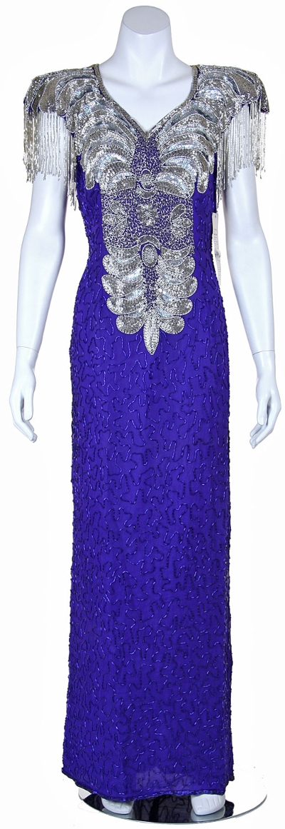 Elegant Hand Beaded Formal Gown