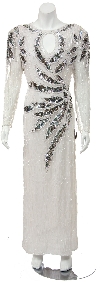 Main image of Round neck Full length Sequined Formal Gown 