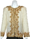 Main image of Hand Beaded Sequin Floral Print Jacket