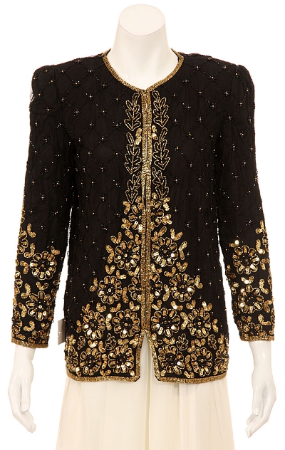 Growing Spring Garden Hand Beaded Jacket