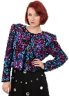 Gold Leaf Style Jacket  in Black/Multi color