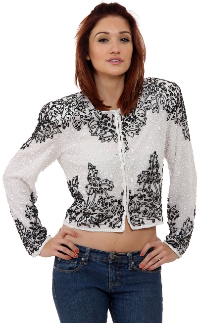 Mistletoe Hand Beaded Jacket