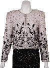 Main image of Floral Pattern Beadwork Jacket