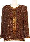 Main image of Circles Beaded Pattern Sequined Jacket 