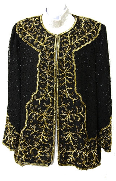 Full-Sleeved Beaded Jacket