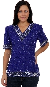 Main image of Small Clovers Detail Hand Beaded/Sequin Blouse