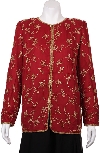 Main image of Floral Linked Gold Border Hem Jacket 