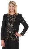 Main image of Round Neck Full Sleeves Beaded Jacket