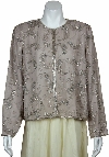 Main image of Semi-Circular Floral Print Jacket