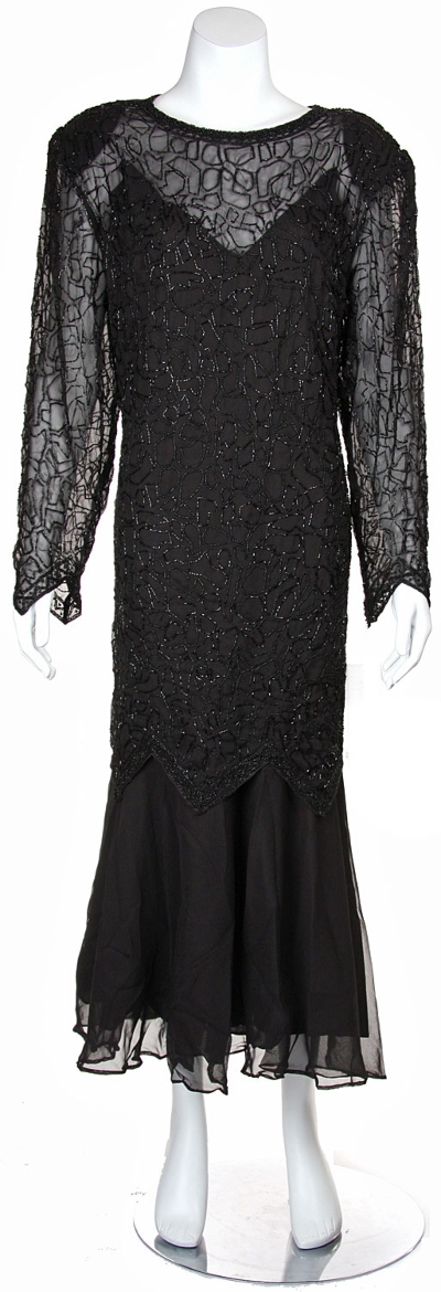 One Piece Beaded Formal Evening Dress