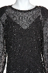 One Piece Beaded Formal Evening Dress in closeup