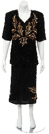 Main image of Half Sleeve Sequined 2-piece Dress