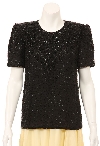 Main image of Short Sleeved Hand Beaded Blouse