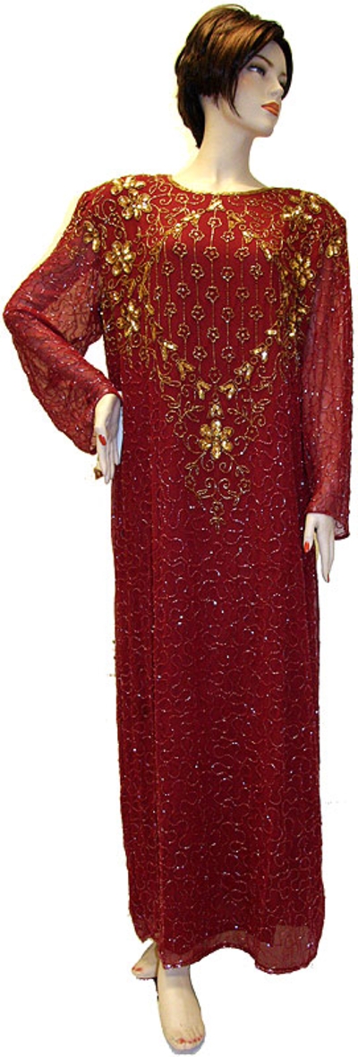 Full Beaded Sequin Formal Dress