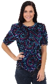 Main image of Whirling Design Hand Beaded/Sequined Blouse