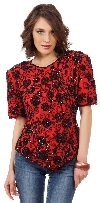 Main image of Fully Flowered Hand Beaded/Sequin Blouse