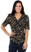 Main image of Elaborated Mosaic Detail Hand Beaded/Sequined Blouse