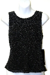 Main image of Round neck Beaded Silk Blouse