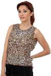 Main image of Sequined Blouse with Detailed Beading
