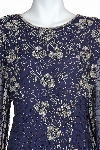 Floral Print Mother of the Bride Formal Dress in closeup