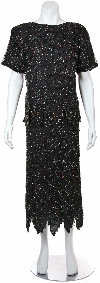 Main image of Multi Colored Beaded Two Piece Dress