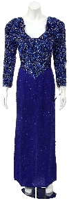 Main image of Full Sleeve Sweetheart Sequined Mother of the Bride Dress