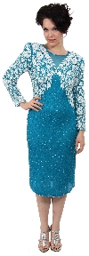 Main image of Keyholed Back Beaded Short Dress